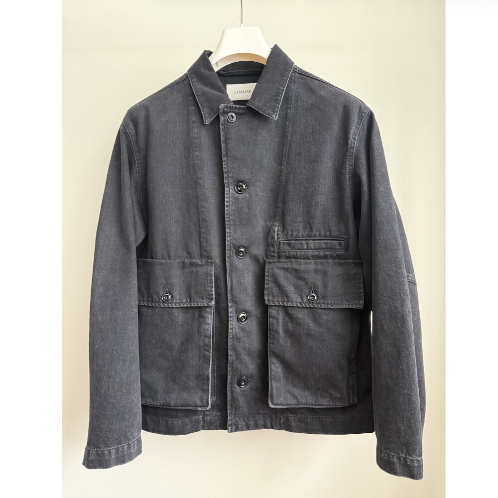 LEMAIRE, Black Boxy Denim Jacket [UNISEX]